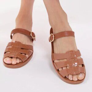 Tuckernuck Cognac Riley Jelly Sandals